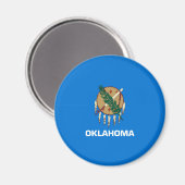 Entwurf der Staatsflagge von Oklahoma Magnet (Vorderseite/Rückseite)
