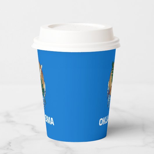 Entwurf der Staatsflagge von Oklahoma Pappbecher (Links)