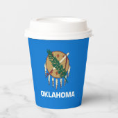 Entwurf der Staatsflagge von Oklahoma Pappbecher (Vorderseite)