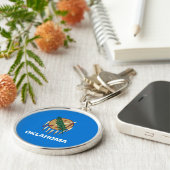 Entwurf der Staatsflagge von Oklahoma Schlüsselanhänger (Seite)