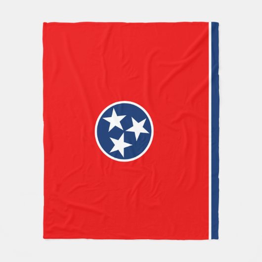 Entwurf der Tennessee-Staatsflagge Fleecedecke (Vorderseite)