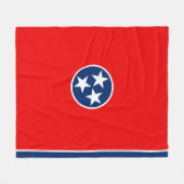 Entwurf der Tennessee-Staatsflagge Fleecedecke (Vorderseite (Horizontal))