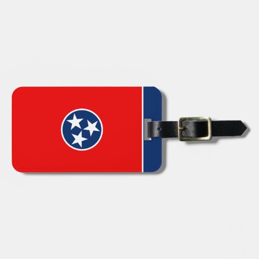 Entwurf der Tennessee-Staatsflagge Gepäckanhänger (Vorderseite horizontal)