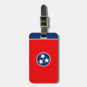 Entwurf der Tennessee-Staatsflagge Gepäckanhänger (Vorderseite vertikal)