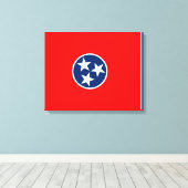 Entwurf der Tennessee-Staatsflagge Leinwanddruck (Insitu (Holzboden))