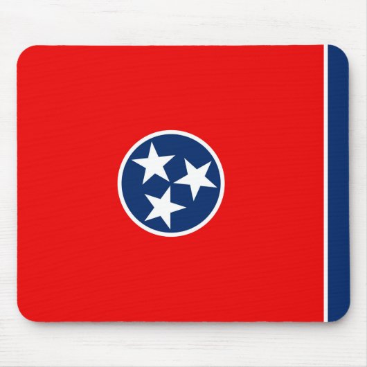 Entwurf der Tennessee-Staatsflagge Mousepad (Vorne)