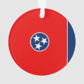 Entwurf der Tennessee-Staatsflagge Ornament (Rückseite)