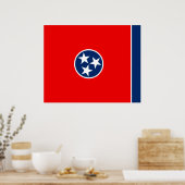Entwurf der Tennessee-Staatsflagge Poster (Küche)