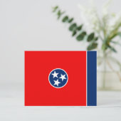 Entwurf der Tennessee-Staatsflagge Postkarte (Stehend Vorderseite)