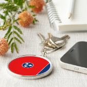 Entwurf der Tennessee-Staatsflagge Schlüsselanhänger (Seite)