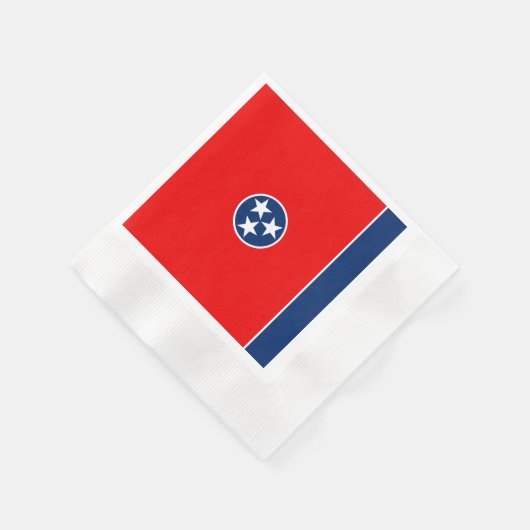 Entwurf der Tennessee-Staatsflagge Serviette (Ecke)