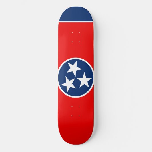 Entwurf der Tennessee-Staatsflagge Skateboard (Vorderseite)