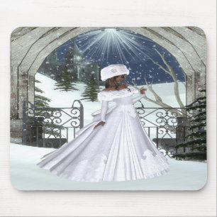 Entwurf der Winter-Frauen-D3 - Fantasie Mousepad