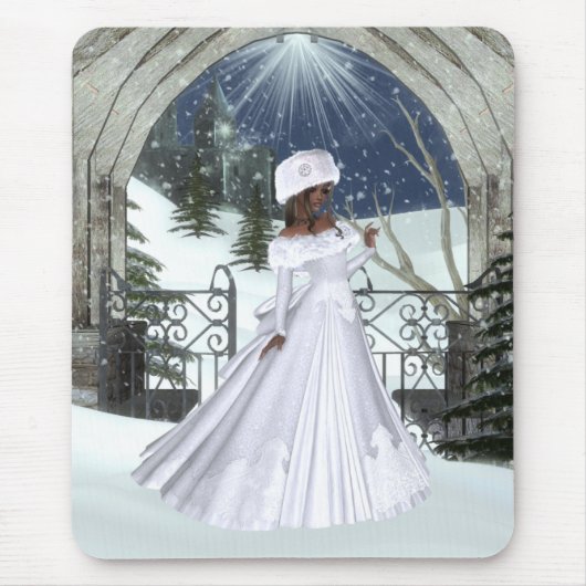 Entwurf der Winter-Frauen-D3 - Fantasie Mousepad (Vorne)