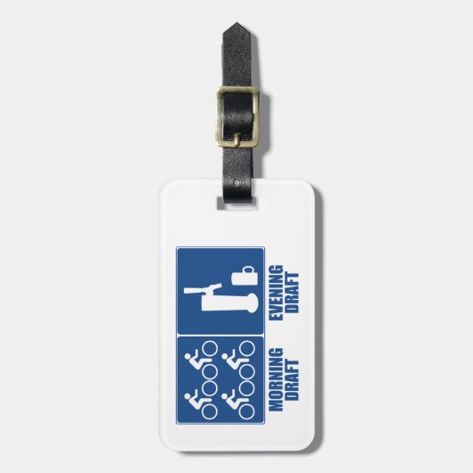 Entwurf des Abends Gepäckanhänger (Vorderseite vertikal)