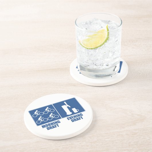 Entwurf des Abends Getränkeuntersetzer (Seite)