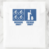 Entwurf des Abends Rechteckiger Aufkleber (Tasche)