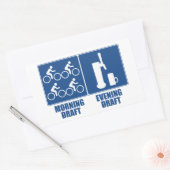 Entwurf des Abends Rechteckiger Aufkleber (Umschlag)