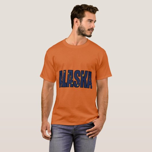 Entwurf des Alaska-Staatsflaggen T-Shirt (Vorne ganz)