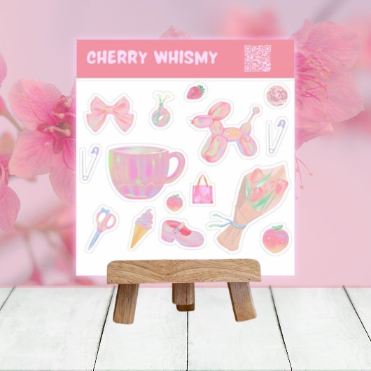 Entwurf des Aufklebers für Iridescent Pastel Aufkleber