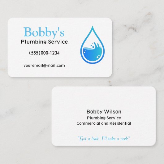 Entwurf des Auftragnehmers für die Einrichtung von Visitenkarte (Vorne/Hinten)