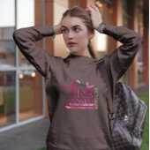 Entwurf des Bewusstseins für den rosa Power-Brustk Sweatshirt