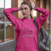 Entwurf des Bewusstseins für den rosa Power-Brustk Sweatshirt