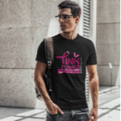 Entwurf des Bewusstseins für den rosa Power-Brustk T-Shirt