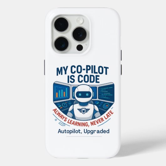 Entwurf des Co-Pilot-Codes für künstliche Intellig Case-Mate iPhone Hülle (Rückseite)