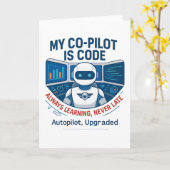 Entwurf des Co-Pilot-Codes für künstliche Intellig Karte (Gelbe Blume)