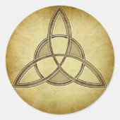 Entwurf des Dreifaltigkeitssymbols Runder Aufkleber (Vorderseite)