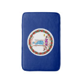 Entwurf des Flaggenstaates Virginia Badematte (Vorderseite Vertikal)