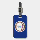 Entwurf des Flaggenstaates Virginia Gepäckanhänger (Vorderseite vertikal)