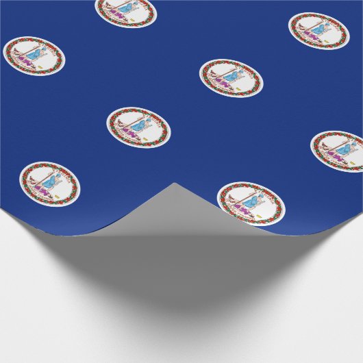 Entwurf des Flaggenstaates Virginia Geschenkpapier (Ecke)