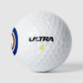 Entwurf des Flaggenstaates Virginia Golfball (Logo)