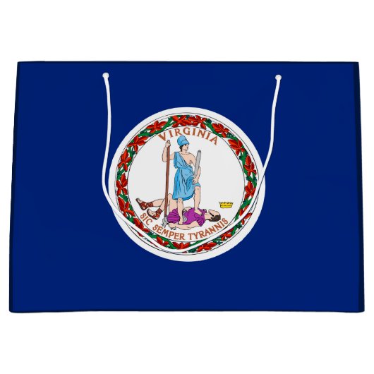 Entwurf des Flaggenstaates Virginia Große Geschenktüte (Vorderseite)
