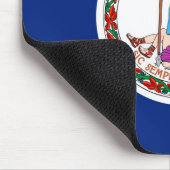 Entwurf des Flaggenstaates Virginia Mousepad (Ecke)