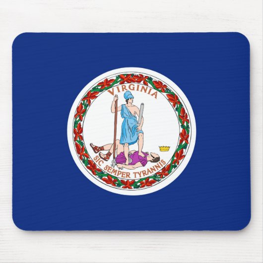 Entwurf des Flaggenstaates Virginia Mousepad (Vorne)
