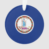 Entwurf des Flaggenstaates Virginia Ornament (Vorderseite)