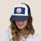 Entwurf des Flaggenstaates Virginia Truckerkappe (Beispiel)