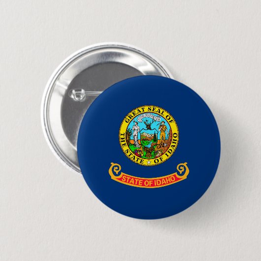 Entwurf des Flaggenstaates von Idaho Button (Vorne & Hinten)