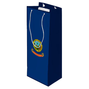 Entwurf des Flaggenstaates von Idaho Geschenktüte Für Weinflaschen