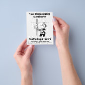 Entwurf des Gerüst-Cartoon Flyer (Gruppe)