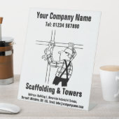 Entwurf des Gerüst-Cartoon Sockelschild (In Situ)