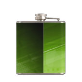 Entwurf des grünen Lichtes in der High-Techen Art Flachmann (Rückseite)