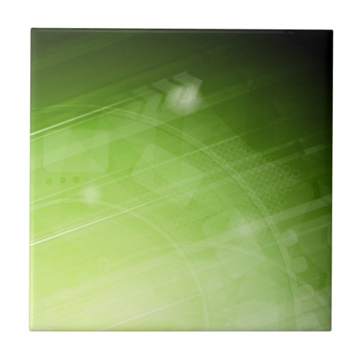 Entwurf des grünen Lichtes in der High-Techen Art Fliese (Vorderseite)