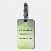 Entwurf des grünen Lichtes in der High-Techen Art Gepäckanhänger (Rückseite vertikal)