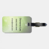 Entwurf des grünen Lichtes in der High-Techen Art Gepäckanhänger (Rückseite horizontal)