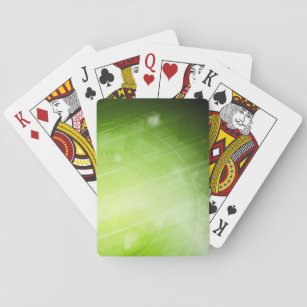 Entwurf des grünen Lichtes in der High-Techen Art Spielkarten