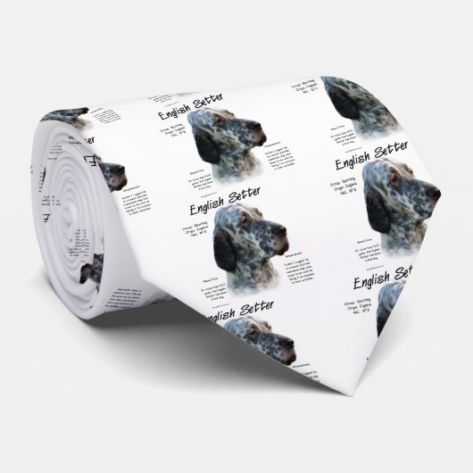Entwurf des Historizentwurfs für englische Setter Krawatte (Gerollt)